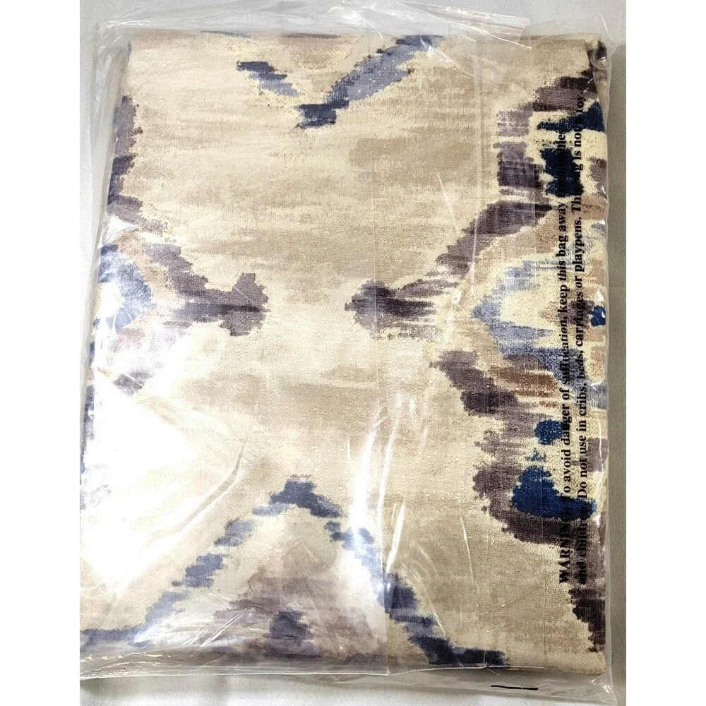 NEW Sun Zero Darkening Floral Linen Watercolor 1 Panel Grommet Curtain 40x84 - Picture 3 of 8